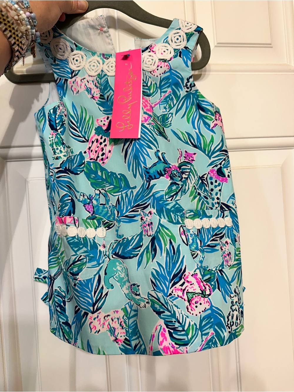 Lilly Pulitzer Baby 18/24 barking up the palm tree dress NWT